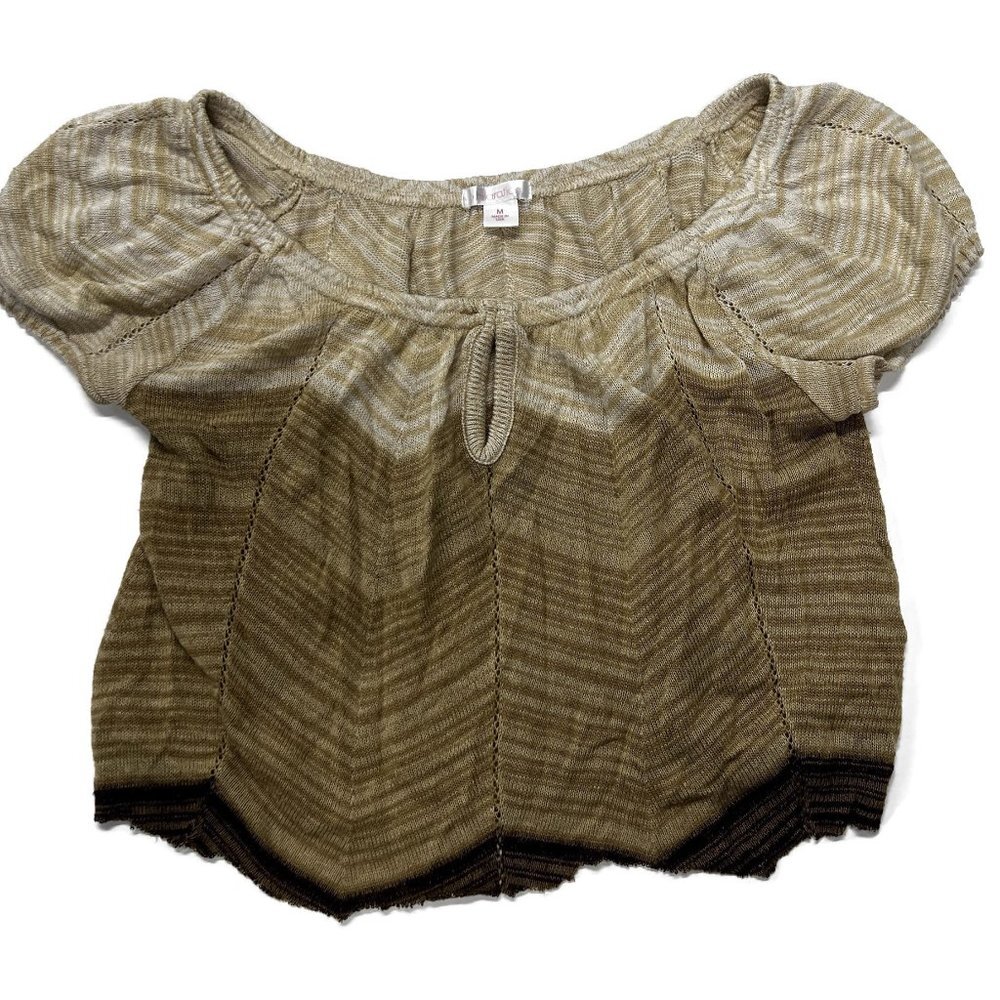 Xhilaration Knit‎ Top Womens Medium Brown